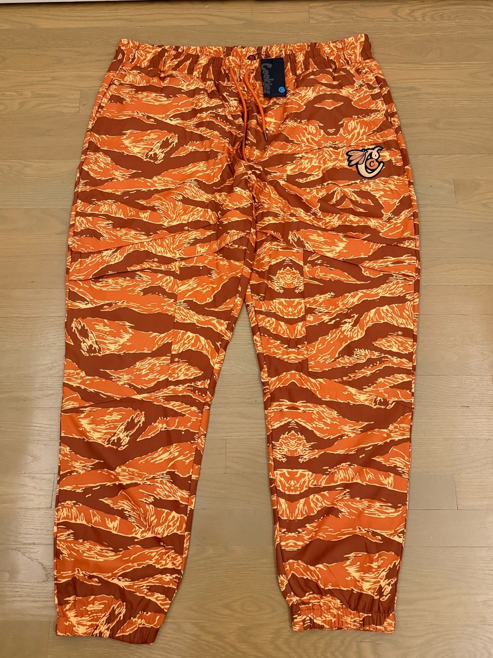 NWT Cookies 4X Orange Tiger-Print Jogger Pants - Unbranded